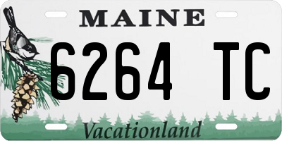 ME license plate 6264TC