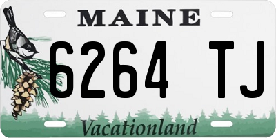 ME license plate 6264TJ