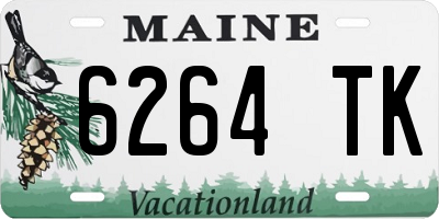 ME license plate 6264TK