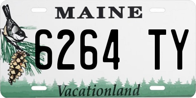 ME license plate 6264TY