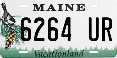 ME license plate 6264UR