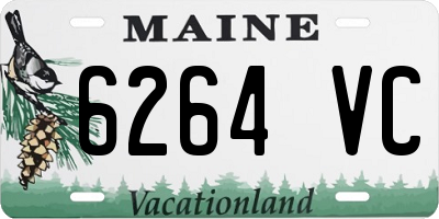 ME license plate 6264VC