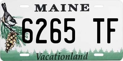 ME license plate 6265TF