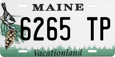 ME license plate 6265TP