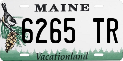 ME license plate 6265TR