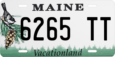 ME license plate 6265TT