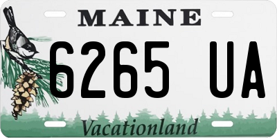 ME license plate 6265UA