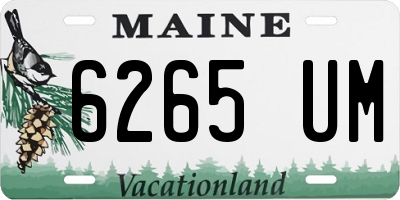 ME license plate 6265UM