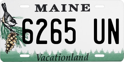 ME license plate 6265UN