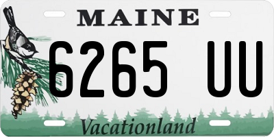 ME license plate 6265UU