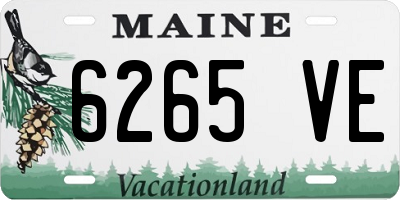 ME license plate 6265VE