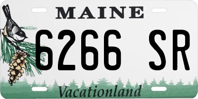ME license plate 6266SR