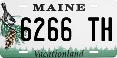 ME license plate 6266TH