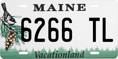 ME license plate 6266TL