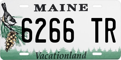ME license plate 6266TR