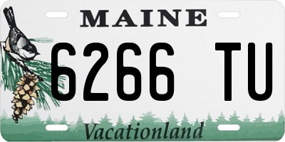 ME license plate 6266TU