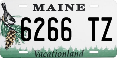 ME license plate 6266TZ