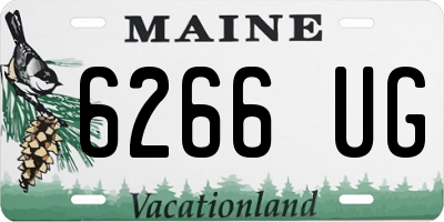ME license plate 6266UG