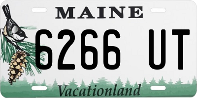 ME license plate 6266UT