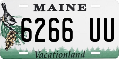 ME license plate 6266UU