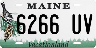 ME license plate 6266UV