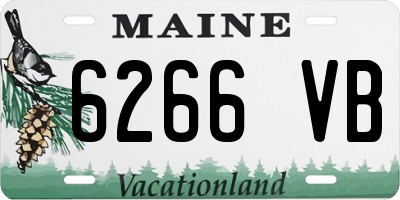 ME license plate 6266VB