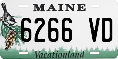 ME license plate 6266VD