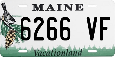 ME license plate 6266VF