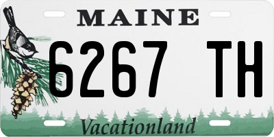 ME license plate 6267TH