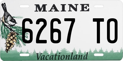 ME license plate 6267TO