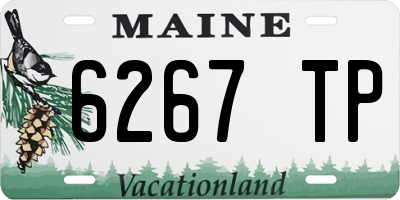 ME license plate 6267TP