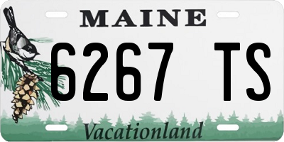 ME license plate 6267TS