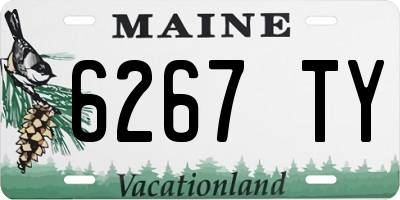 ME license plate 6267TY