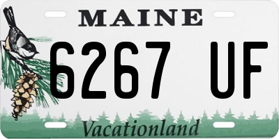 ME license plate 6267UF