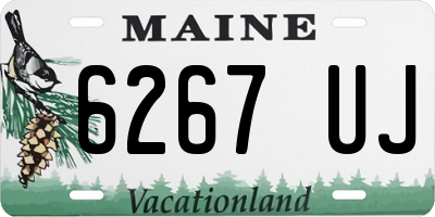 ME license plate 6267UJ