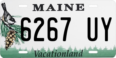 ME license plate 6267UY