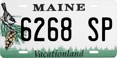 ME license plate 6268SP
