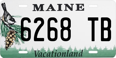 ME license plate 6268TB