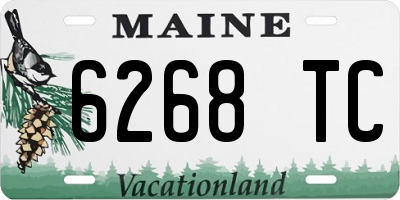 ME license plate 6268TC