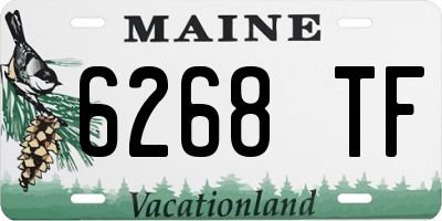 ME license plate 6268TF