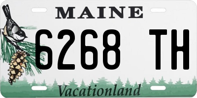 ME license plate 6268TH