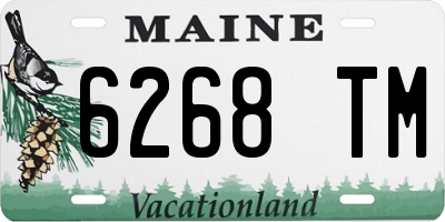 ME license plate 6268TM
