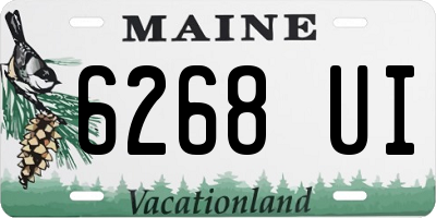 ME license plate 6268UI