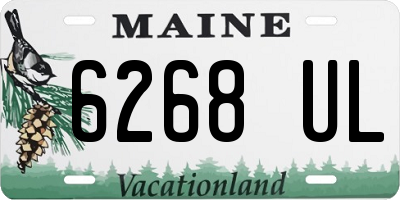 ME license plate 6268UL