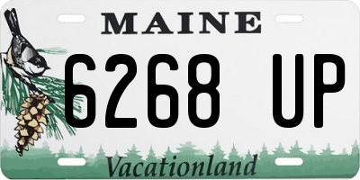 ME license plate 6268UP