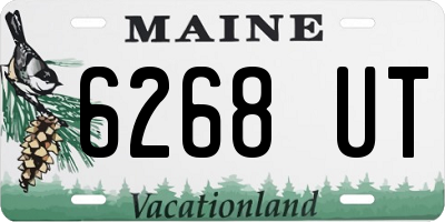 ME license plate 6268UT