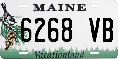 ME license plate 6268VB