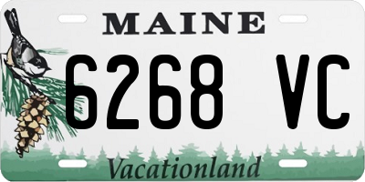 ME license plate 6268VC