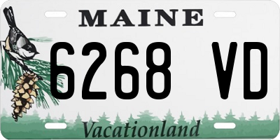 ME license plate 6268VD