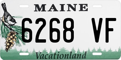 ME license plate 6268VF